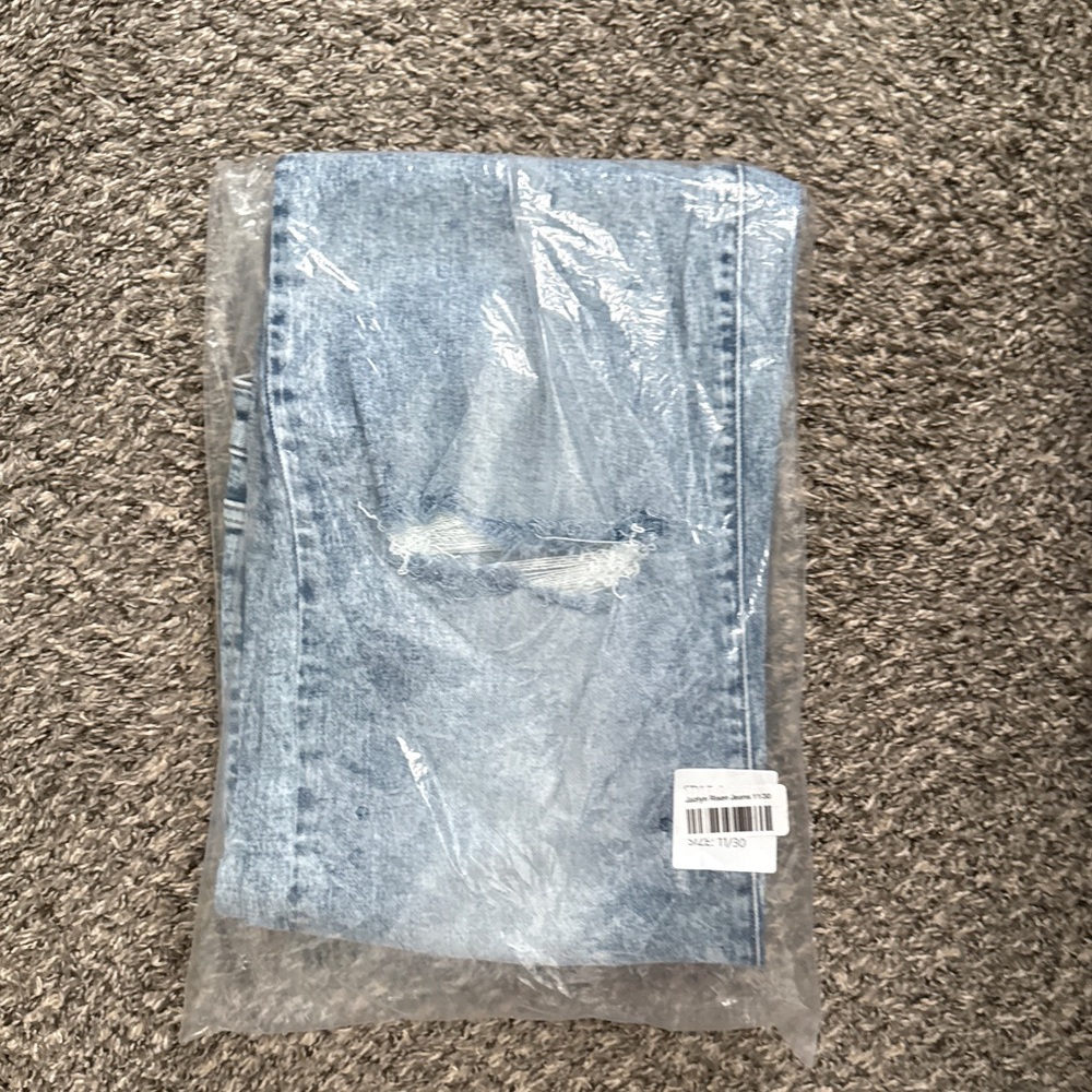 Distressed Blue Jeans - Picture 2 of 5
